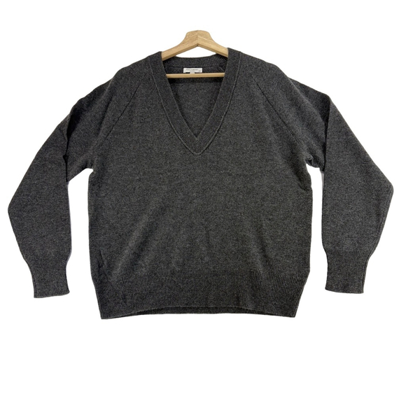 Equipment Madalene V-Neck Cashmere Women’s Sweater, Size L, Grey NWT - Picture 5 of 12
